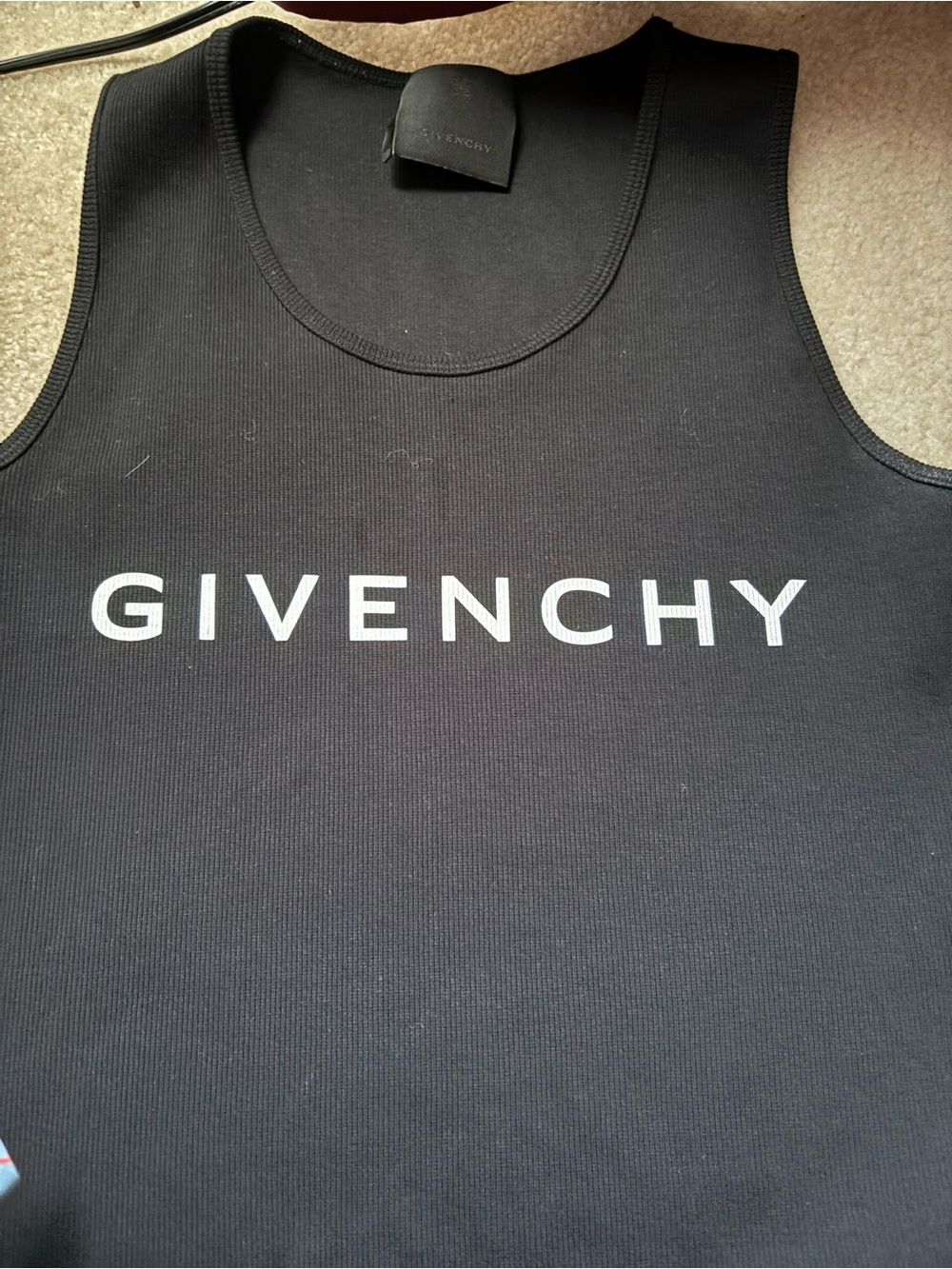 Givenchy Black Logo Tank dress